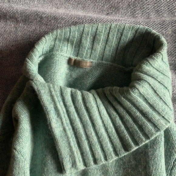 JCrew wool sea foam sweater with button details - Picture 4 of 7